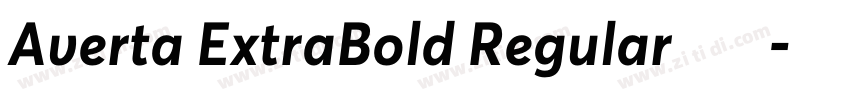Averta ExtraBold Regular字体下载字体转换